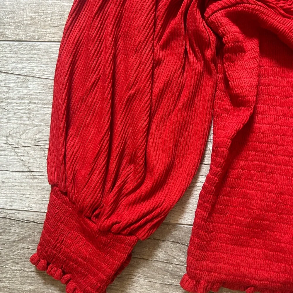 Anthropologie top-ruby red